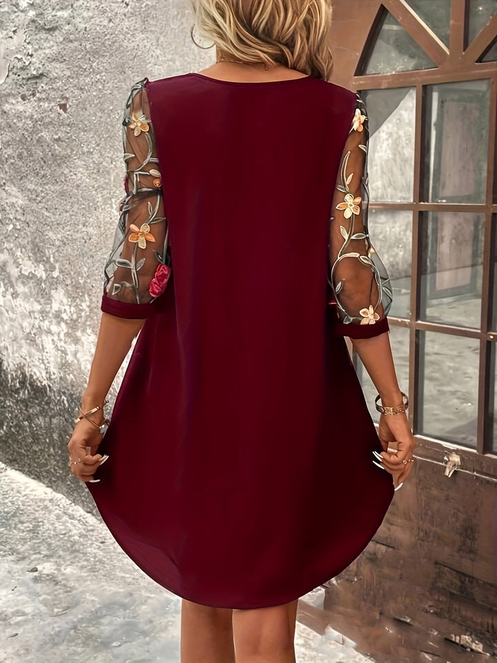 Sage | Graceful Floral Dress