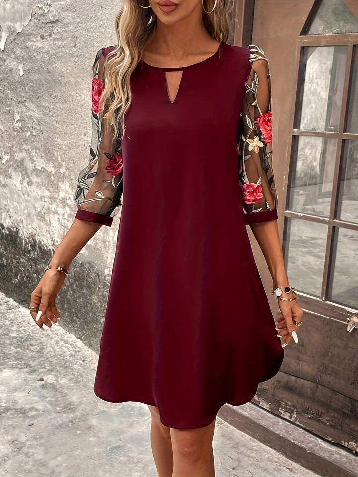Sage | Graceful Floral Dress