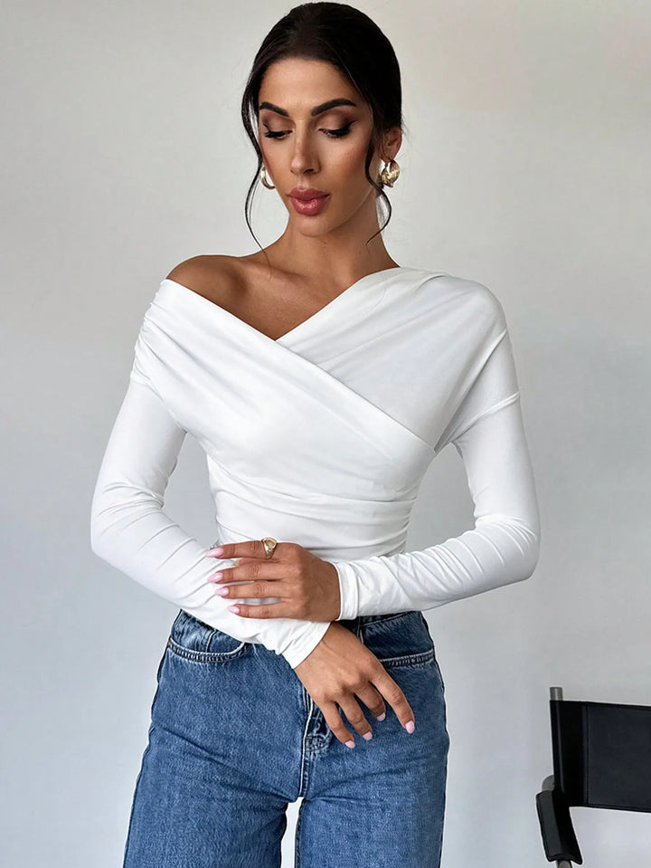 Coral | One Shoulder Top