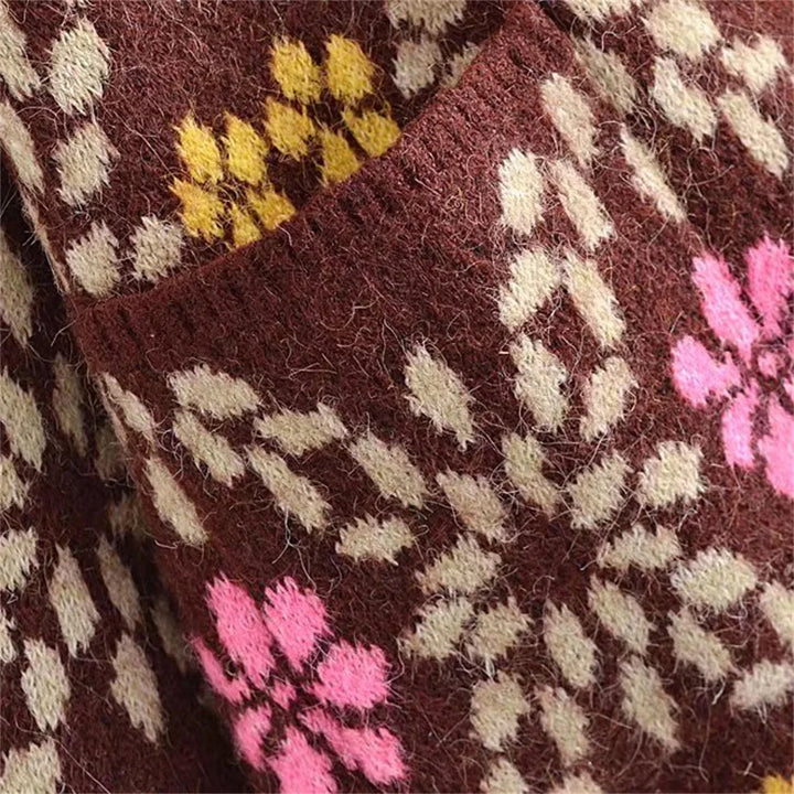 Sia | Cozy Floral Cardigan