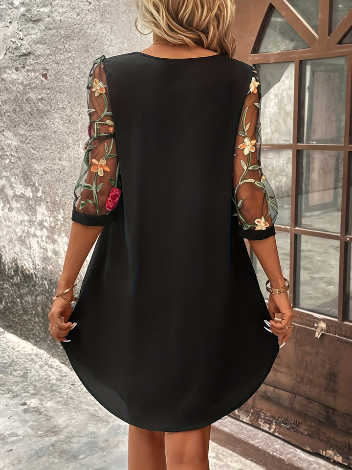 Sage | Graceful Floral Dress