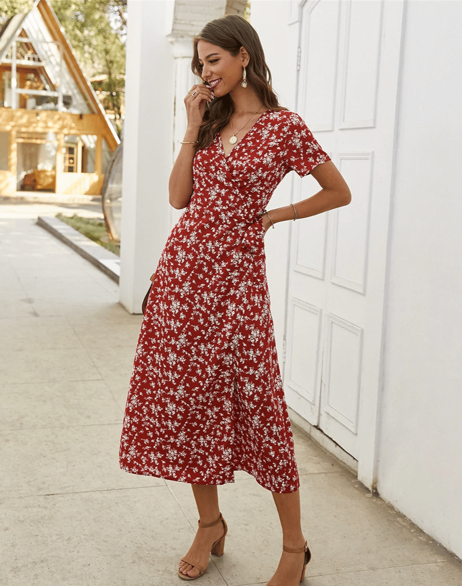 Tansy | Flowing Floral Dress